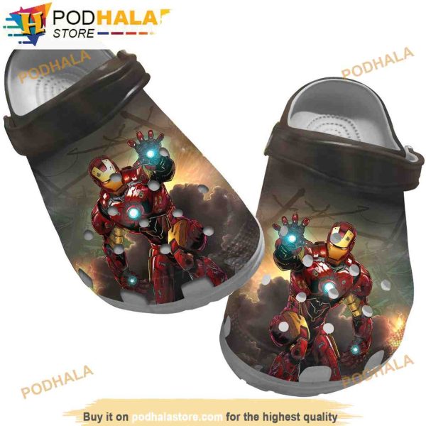 Iron Man Tony Stark Funny 3D Funny Crocs