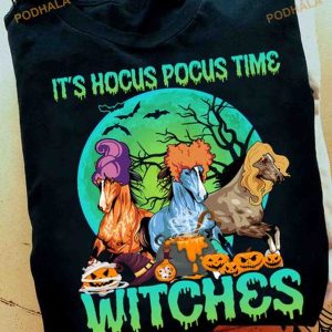 Its hocus pocus time witches - Dog Hocus Pocus witches, Halloween witch dogs  Shirt, Hoodie, Sweatshirt - FridayStuff