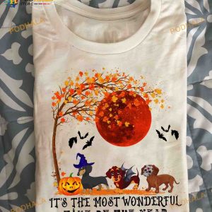 It's The Most Wonderful Time Of The Year Dachshund Dog Costume Halloween Shirt