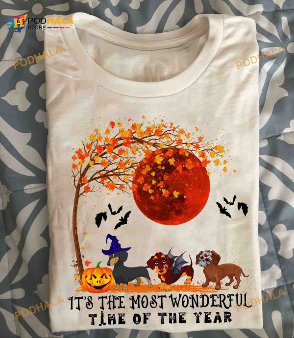 It’s The Most Wonderful Time Of The Year Dachshund Dog Costume Halloween Shirt