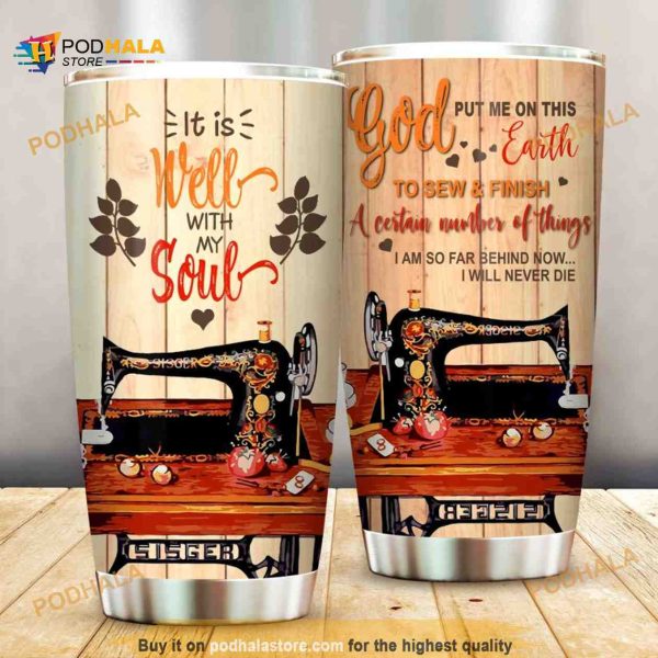 It Is Well With My Sell Stainless Steel Cup Coffee Tumbler
