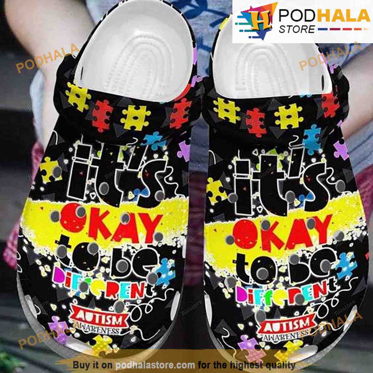 It S Ok To Be Different Puzzle Pieces 3D Funny Crocs It S Ok To Be Different Puzzle Pieces 3D Funny Crocs