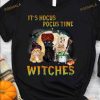 Its Hocus Pocus Time Witches Halloween Cat Witch Shirt, Halloween Gift For Cat Lovers