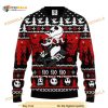 Jack And Zero Ho Ho Ho Nightmare Before Christmas Funny Ugly Christmas Sweater