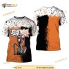 Jack Skellington & Sally Orange Black Splatter Paint Disney 3D Tshirt
