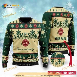 Jameson Personalized Xmas Funny Ugly Christmas Sweater