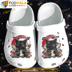 Japan Tattoo Cat In 3D Funny Crocs