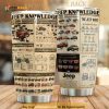 Jeep Knowledge Car Gift Travel Coffee Tumbler All Over Print 3D