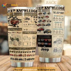 Jeep Knowledge Car Gift Travel Coffee Tumbler All Over Print 3D