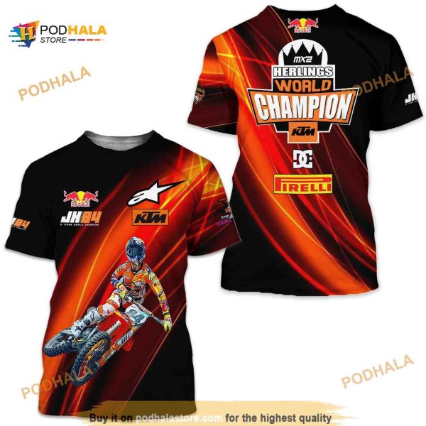 Jeffrey Herlings World Champion 3D Shirt