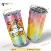 Jesul Not Today Rainbow Custom Name Gift Travel Coffee Tumbler