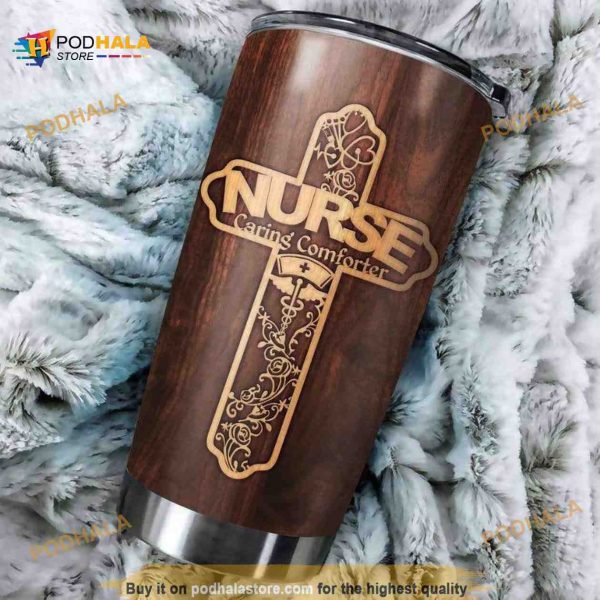 Jesus Nurse Caring Comforter Stainless Steel Cup Coffee Tumbler