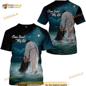 Jesus Saved My Life All Over Printed 3D T Shirt