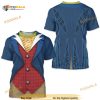Jiminy Cricket Unisex Shirt, Pinocchio Movie Inspired Costume 3D Shirt