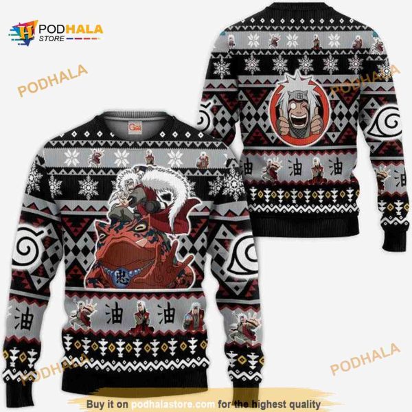Jiraiya Ugly Christmas Custom Xmas Idea Knitted Sweater