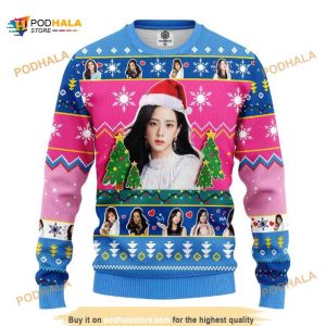 Jisoo Black Pink Merry Xmas Funny Ugly Christmas Sweater