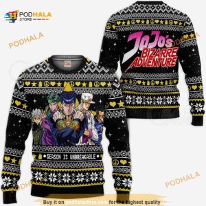 Jojo’s Bizarre Adventure Funny Ugly Christmas Xmas Sweater
