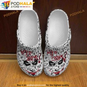 Joker Face Why So Serious Funny 3D Funny Crocs