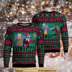 Joker Harley Couple Quinn Funny Ugly Christmas Sweater