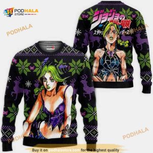 Jolyne Cujoh Jjba Xmas Ugly Anime Christmas Sweater