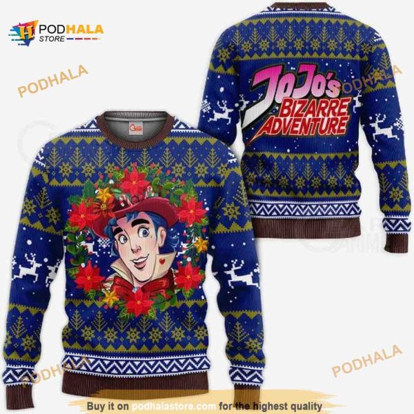 Jonathan Joestar Funny Ugly Christmas Jojo’s Bizarre Adventure Anime Sweater
