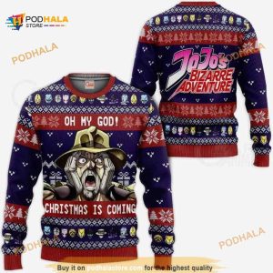 Joseph Joestar Oh My God Jj’s Ugly Anime Christmas Sweater