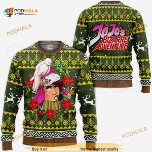 Joseph Joestar Ugly Christmas Jojo’s Bizarre Adventure Anime Christmas Sweater