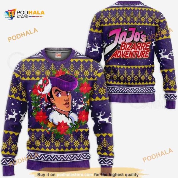 Josuke Higashikata Ugly Christmas Jojo’s Bizarre Adventure Anime Christmas Sweater