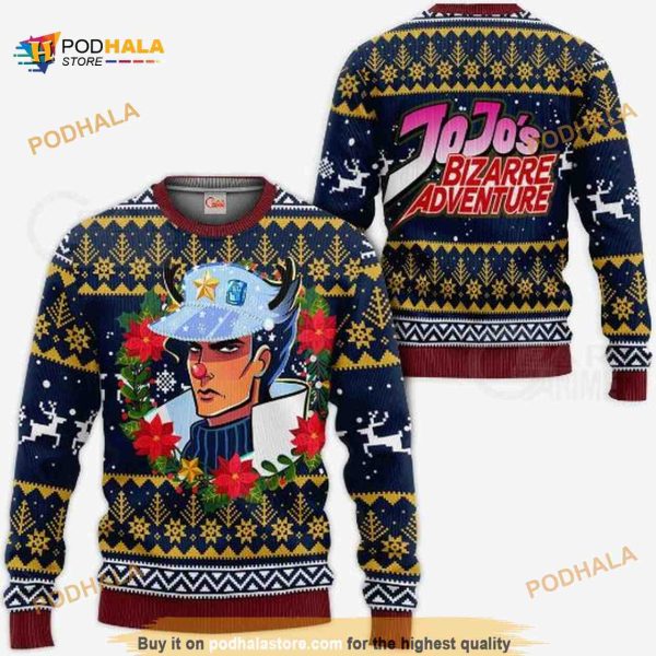 Jotaro Kujo Ugly Christmas Jojo’s Bizarre Adventure Anime Christmas Sweater