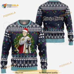 Julius Novachrono Funny Ugly Christmas Black Clover Anime Sweater