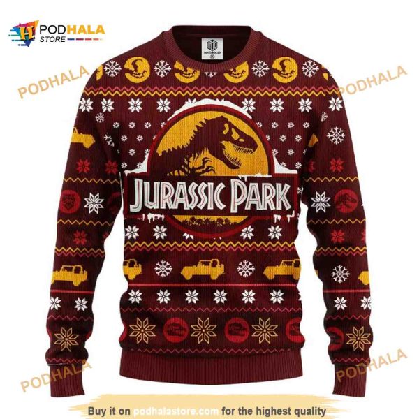 Jurassic World Jurassic Park Funny Ugly Christmas Sweater