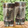 Just A Girl Who Loves French Bulldog Mandala Coffee Tumbler