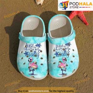 Just A Little Salty Flamingo 3D Funny Crocs
