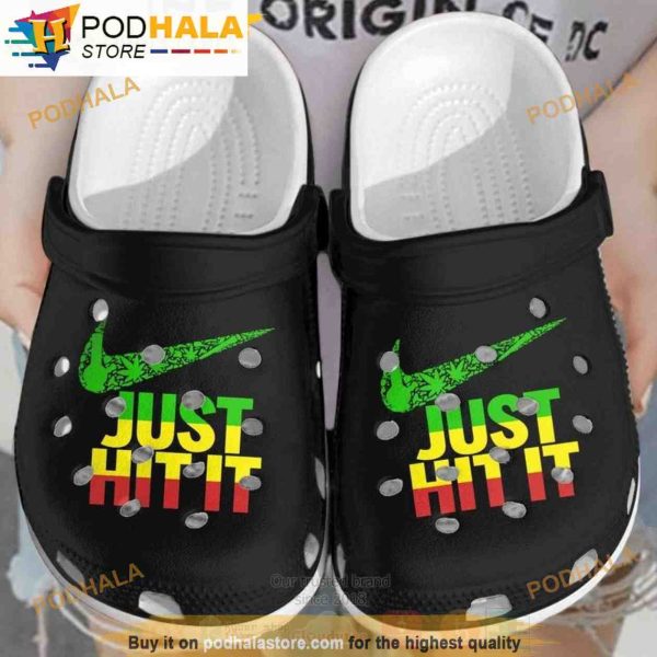 Just Hit It Cannabis 3D Funny Crocs