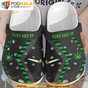 Just Hit It Cannabis 3D Funny Crocs Clog Shoes