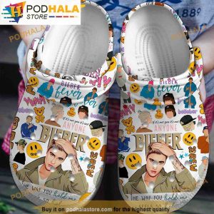 Justin Bieber Music 3D Funny Crocs Clog Shoes