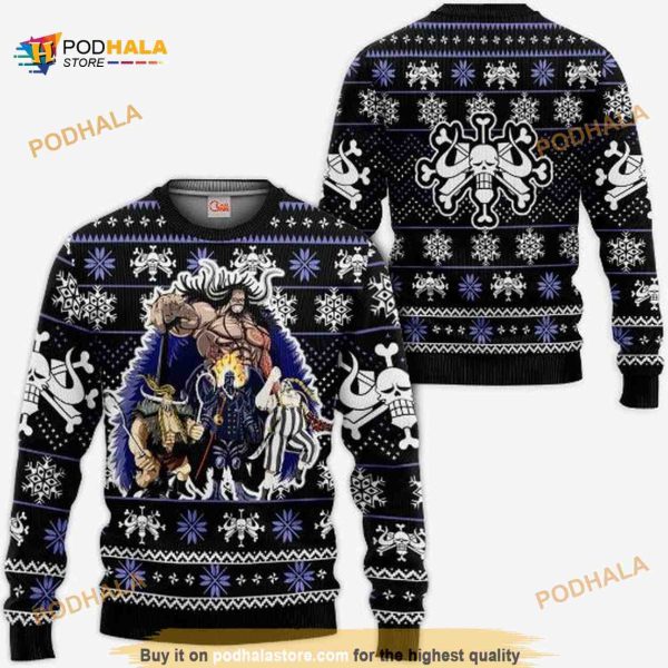 Kaido Beast Pirates One Piece Xmas Ugly Anime Christmas Sweater