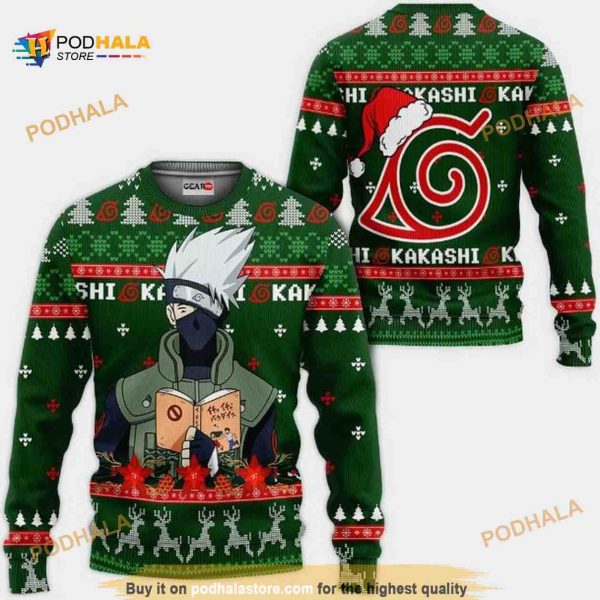 Kakashi Nrt Xmas Ugly Anime Christmas Sweater