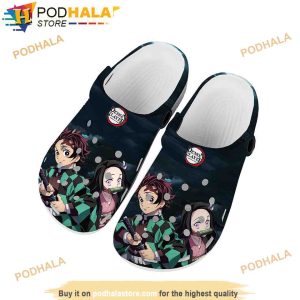 Kamado Tanjiro And Nezuko Anime 3D Funny Crocs Clog Shoes
