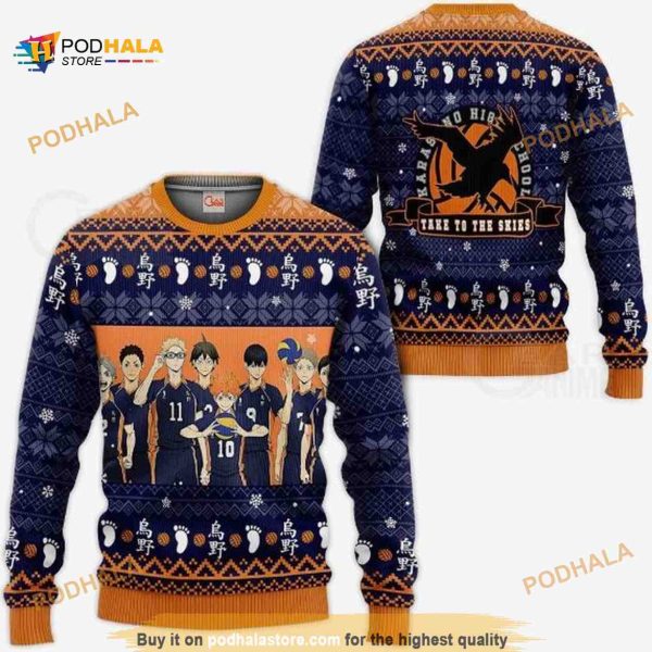 Karasuno Haikyuu Xmas Ugly Anime Christmas Sweater