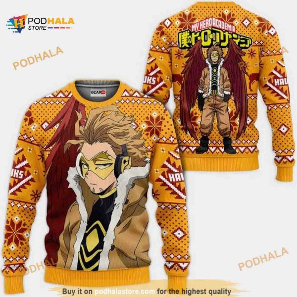 Keigo Takami Anime My Hero Academia Xmas Funny Ugly Christmas Sweater