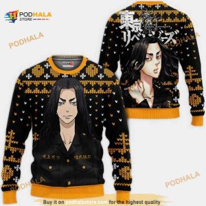 Keisuke Baji Anime Tokyo Revengers Xmas Ugly Christmas Sweater