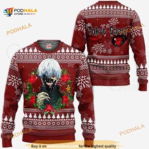 Ken Kaneki Cool Tokyo Ghoul Idea Ugly Anime Christmas Sweater