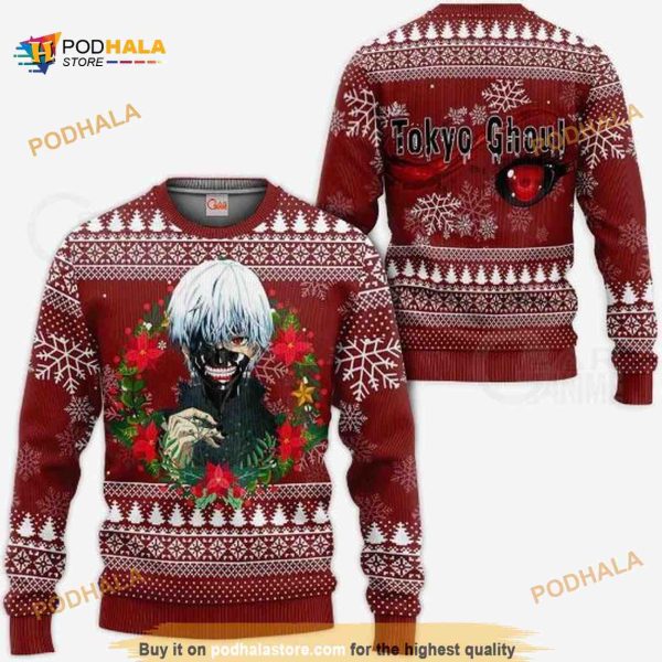 Ken Kaneki Cool Tokyo Ghoul Idea Ugly Anime Christmas Sweater