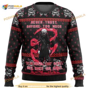 Ken Kaneki Tokyo Ghoul Christmas Ugly Wool Anime Christmas Sweater