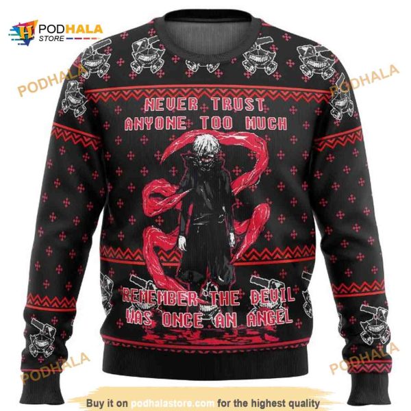 Ken Kaneki Tokyo Ghoul Christmas Ugly Wool Anime Christmas Sweater