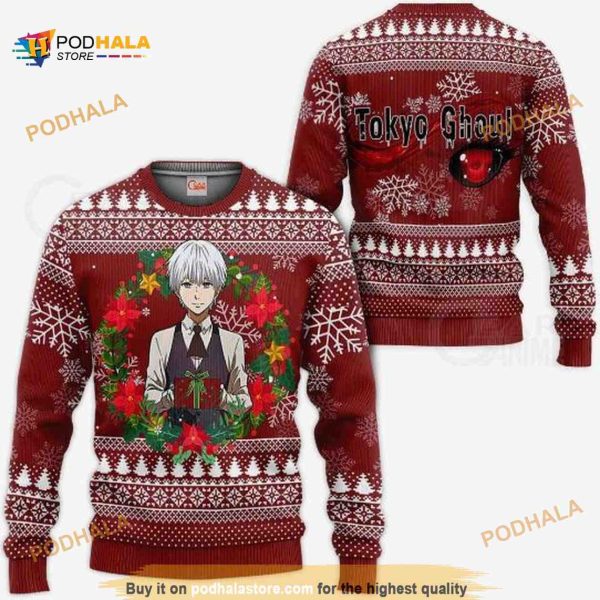 Ken Kaneki Ugly Christmas Tokyo Ghoul Idea Anime Christmas Sweater