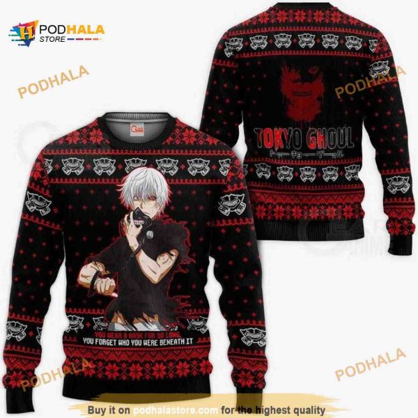 Ken Kaneki Ugly Christmas Tokyo Ghoul Xmas Idea Anime Christmas Sweater