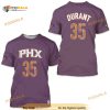 Kevin Durant 35 Pheonix Suns 3D Shirt