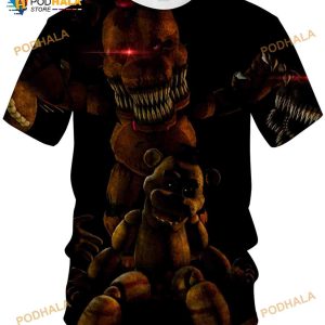 Kid's Creative 3D Tshirt Unisex Five Nights at Freddy's Crewneck Short Sleeve Tee